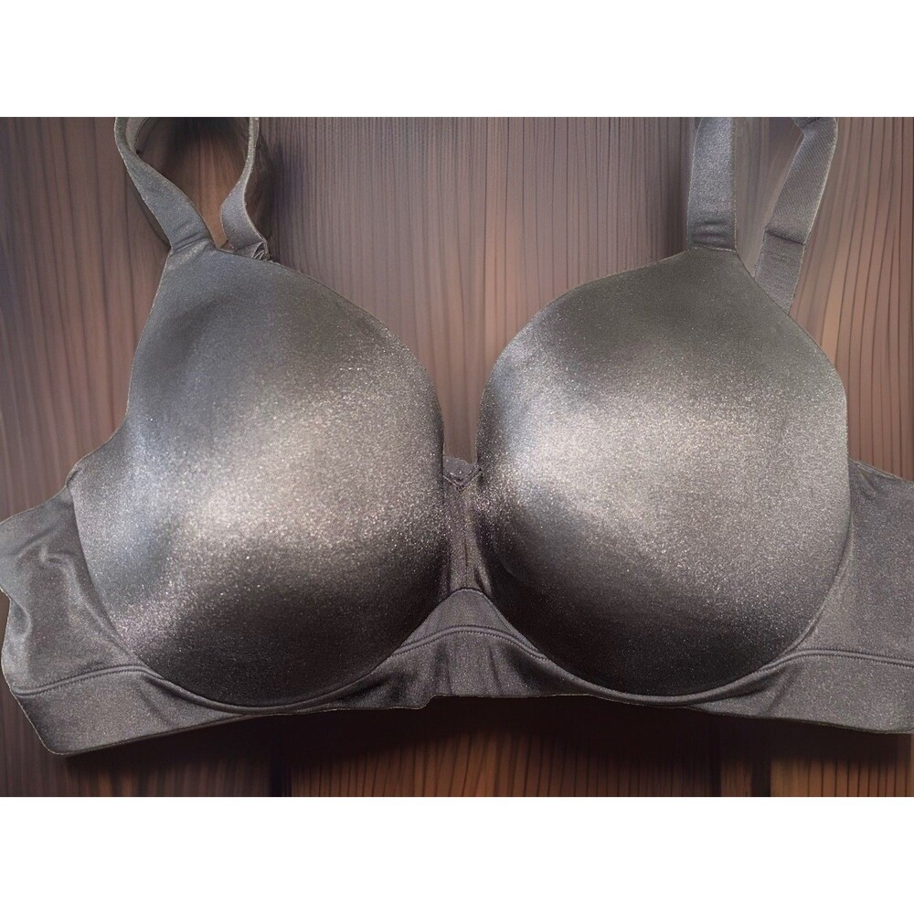 Cacique Lightly Lined Full Coverage Underwire Bra 40C Black